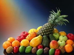 Обои красочный фруктовый микс: Еда, Фрукты, Красиво, Еда