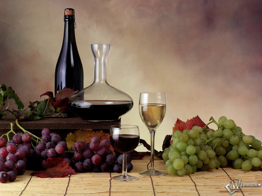 Вино и виноград 1024x768
