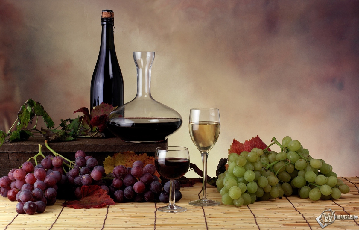 Вино и виноград 1200x768