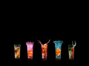 Обои Разноцветные коктейли: Коктейли, Напитки, Алкоголь