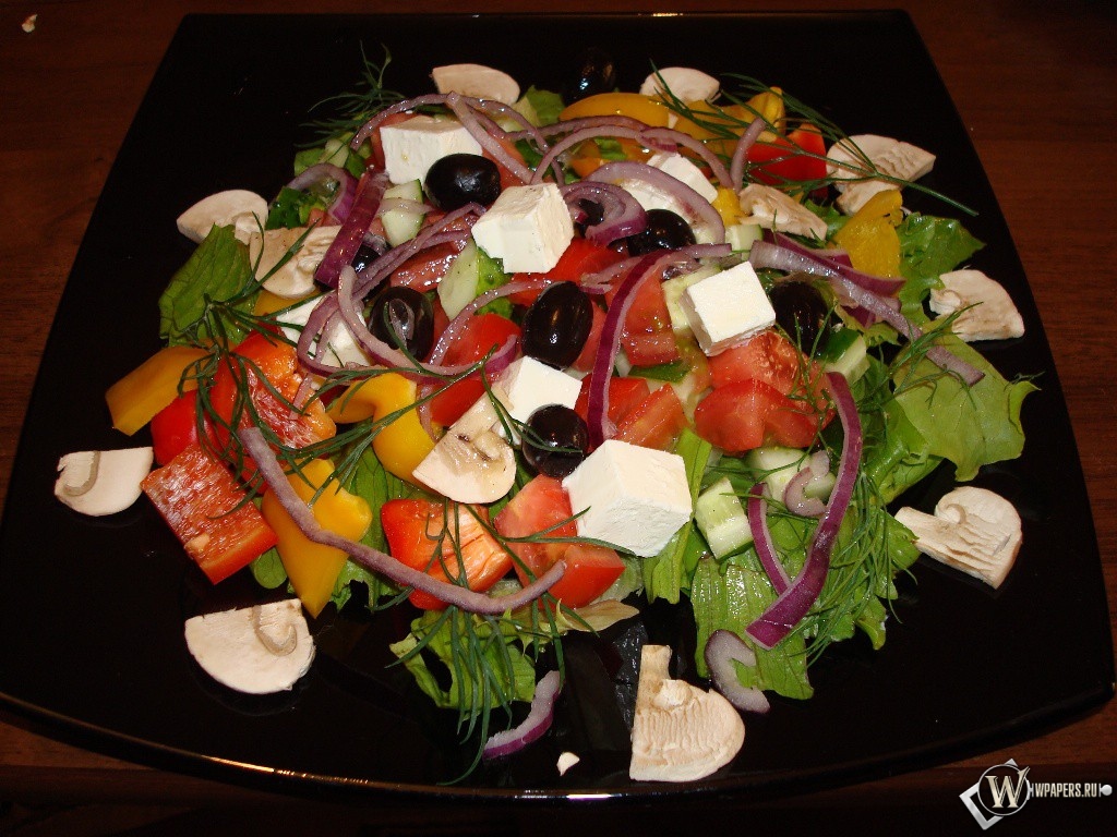 Греческий салат 1024x768