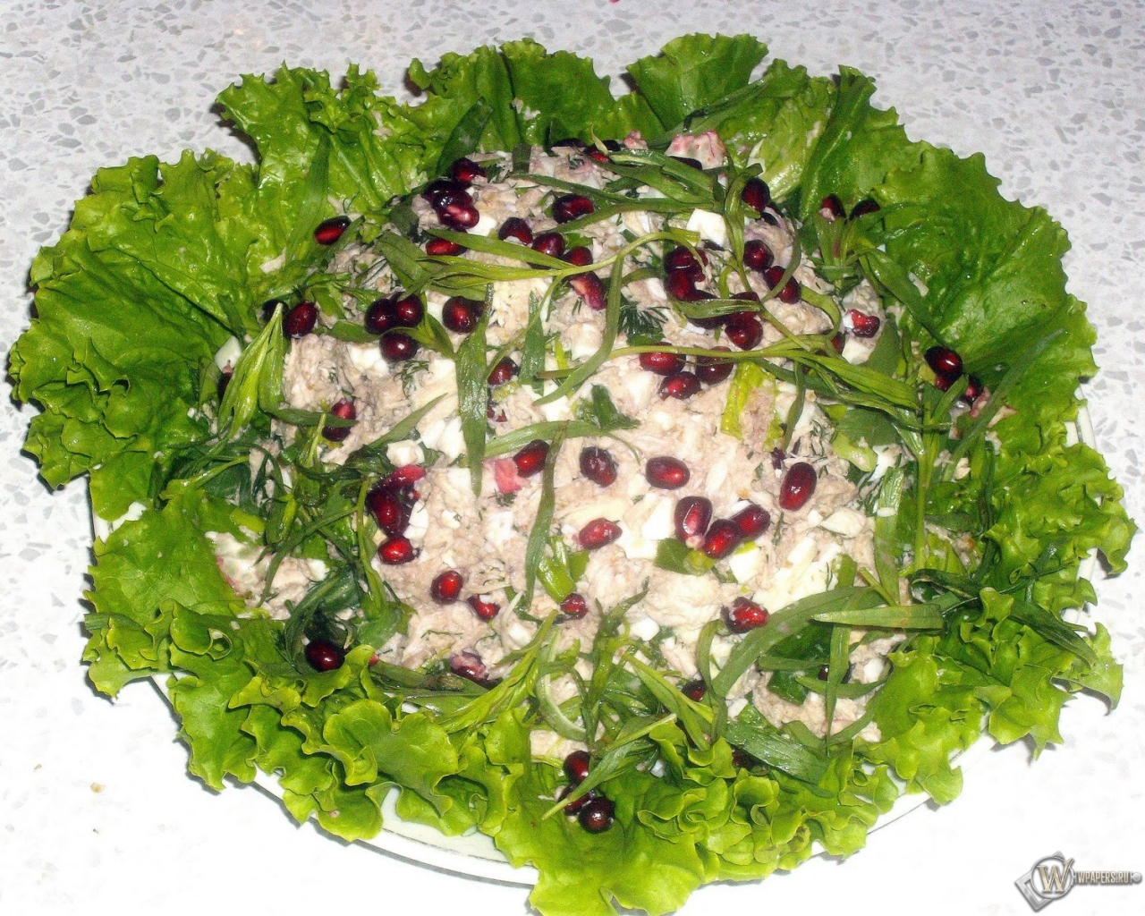 Грузинский салат с курицей 1280x1024