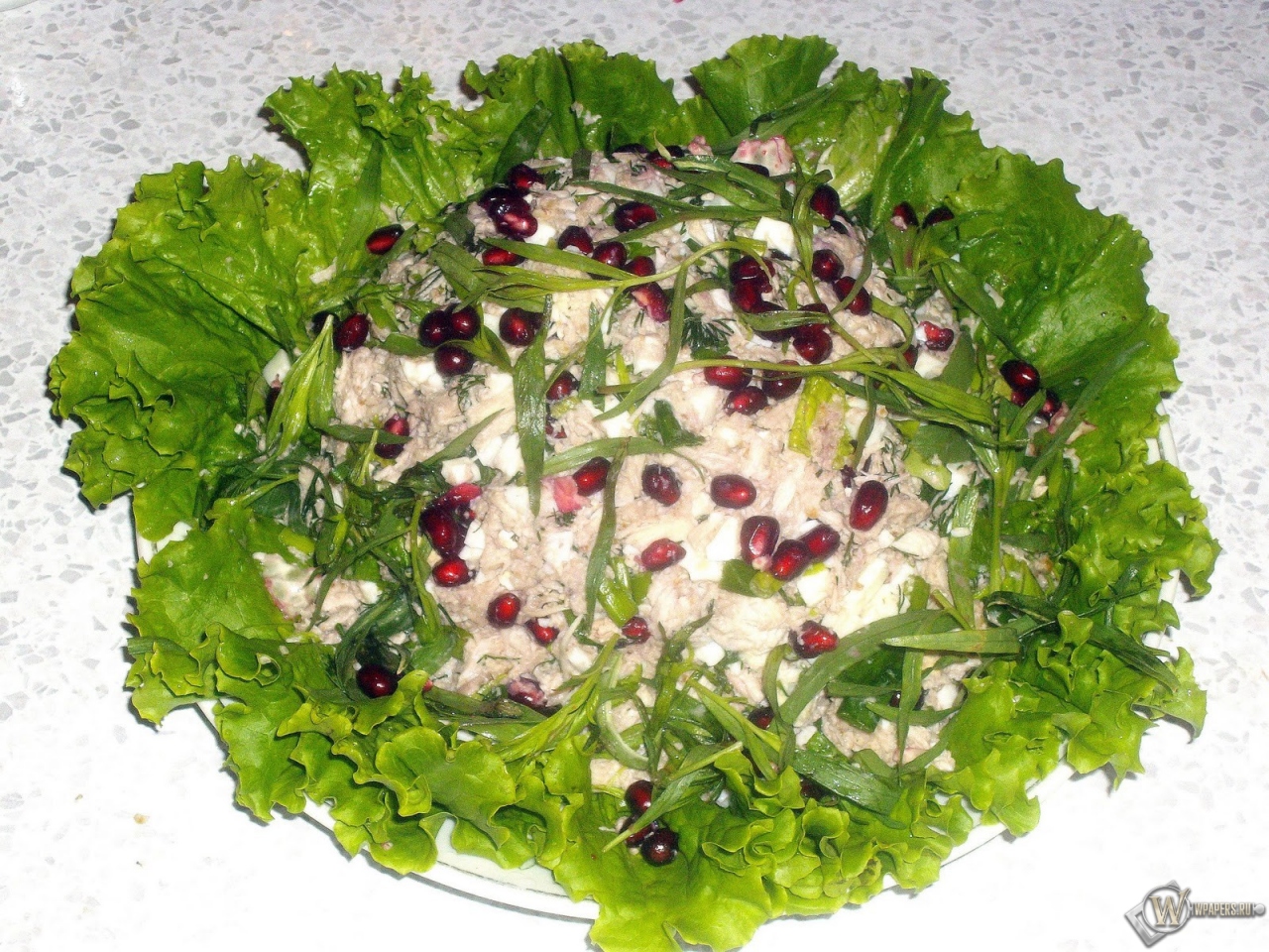 Грузинский салат с курицей 1280x960