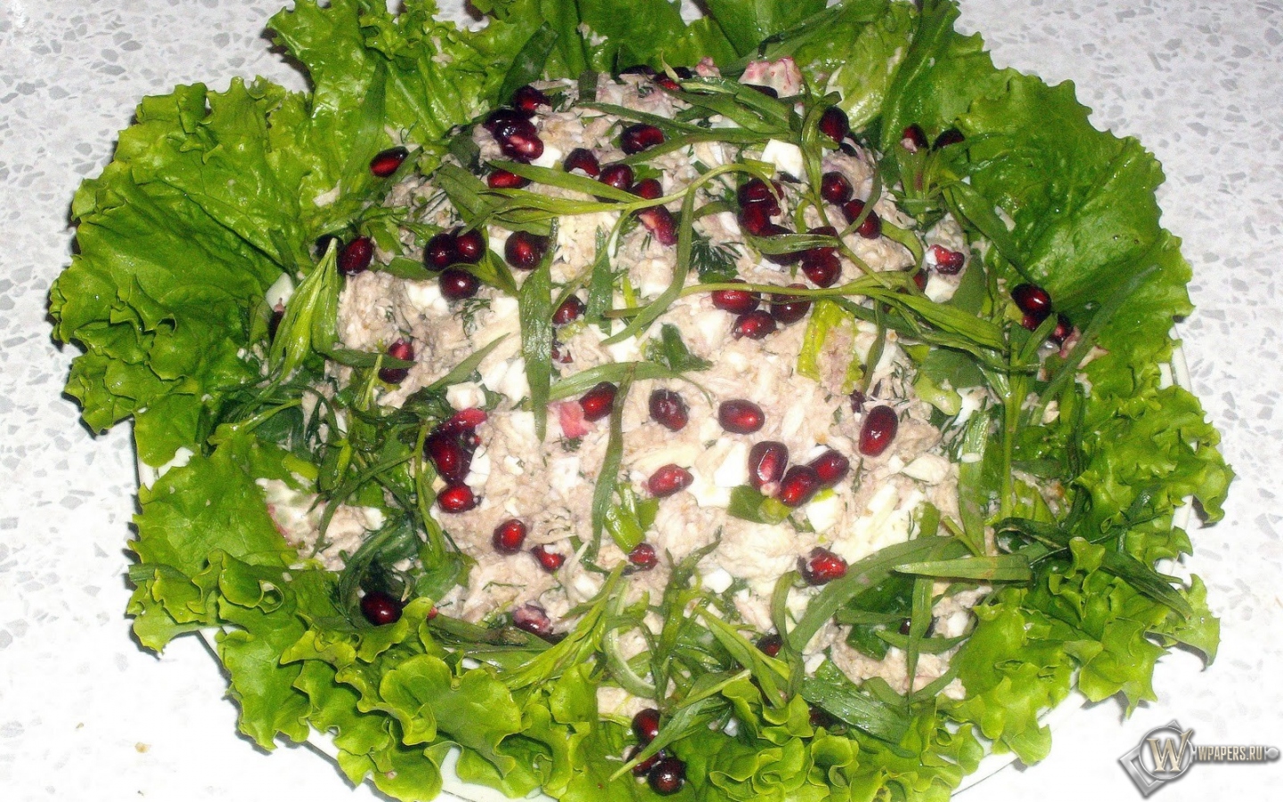 Грузинский салат с курицей 1440x900
