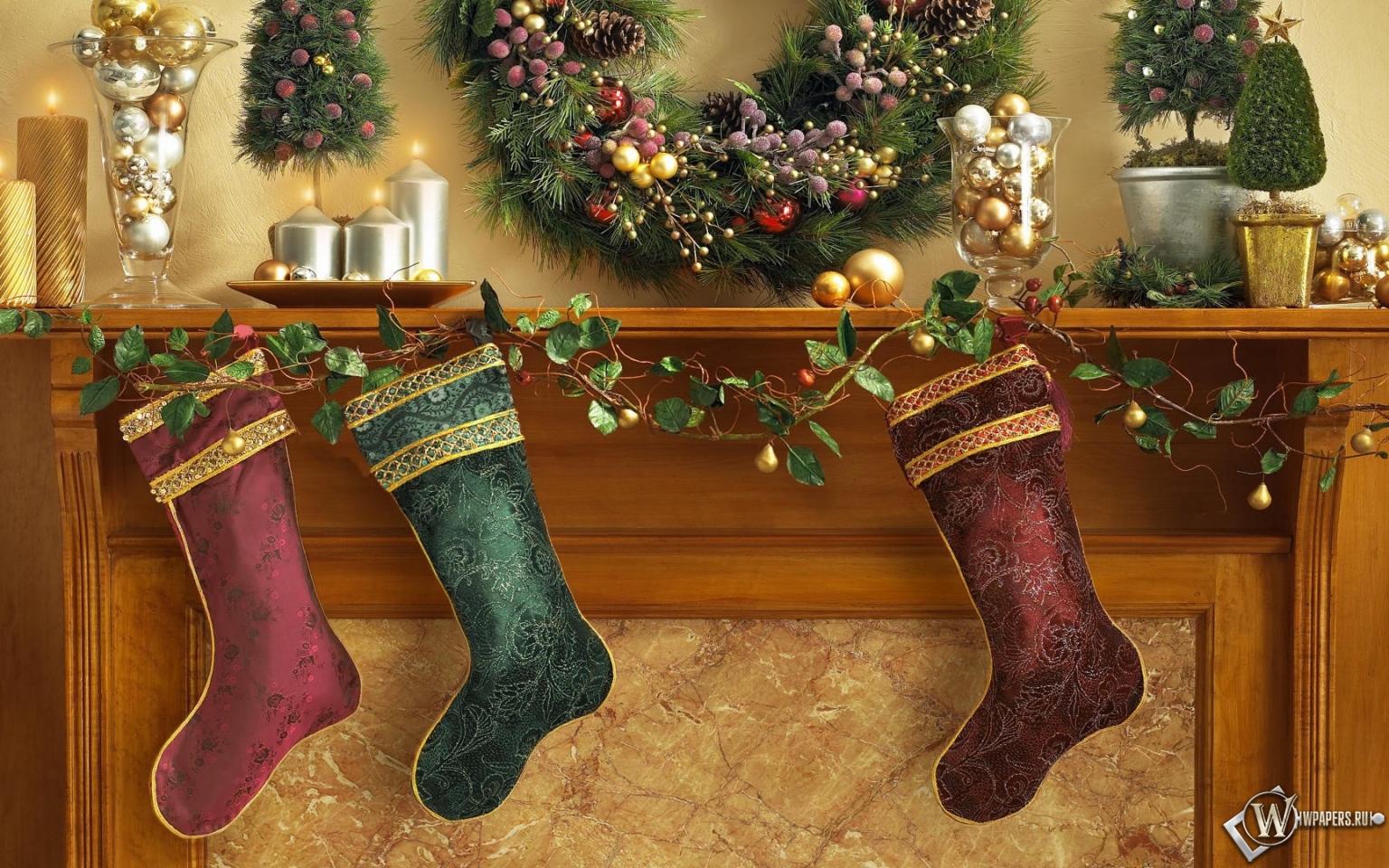 Рождественские носки 1536x960