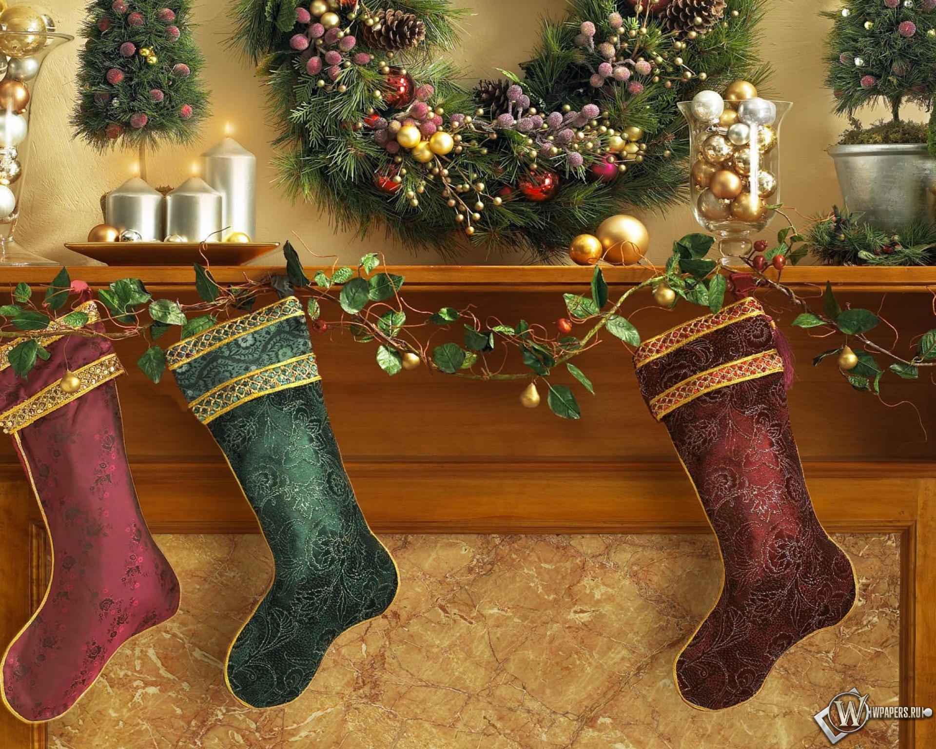 Рождественские носки 1920x1536