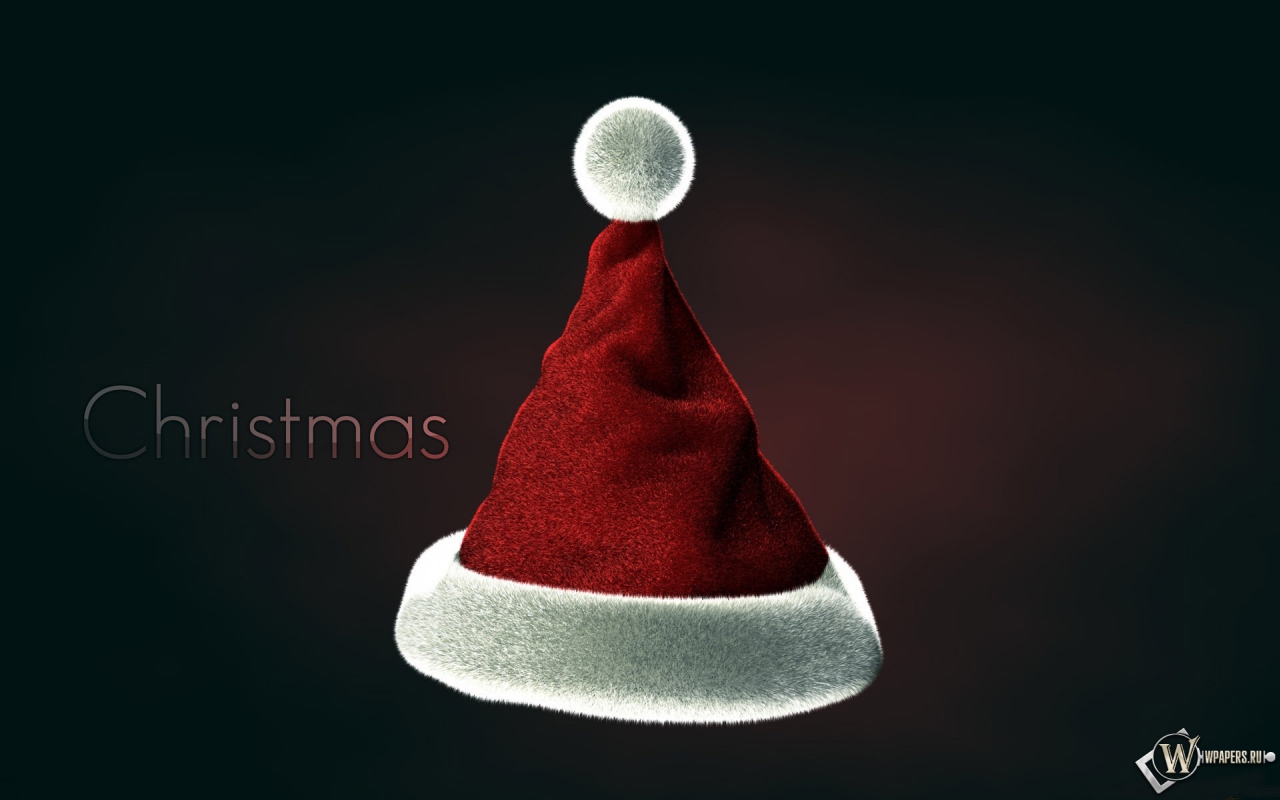 Рождественская шапка 1280x800
