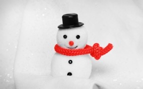 Обои Снеговик: Игрушка, Праздник, Снеговик, Новый год