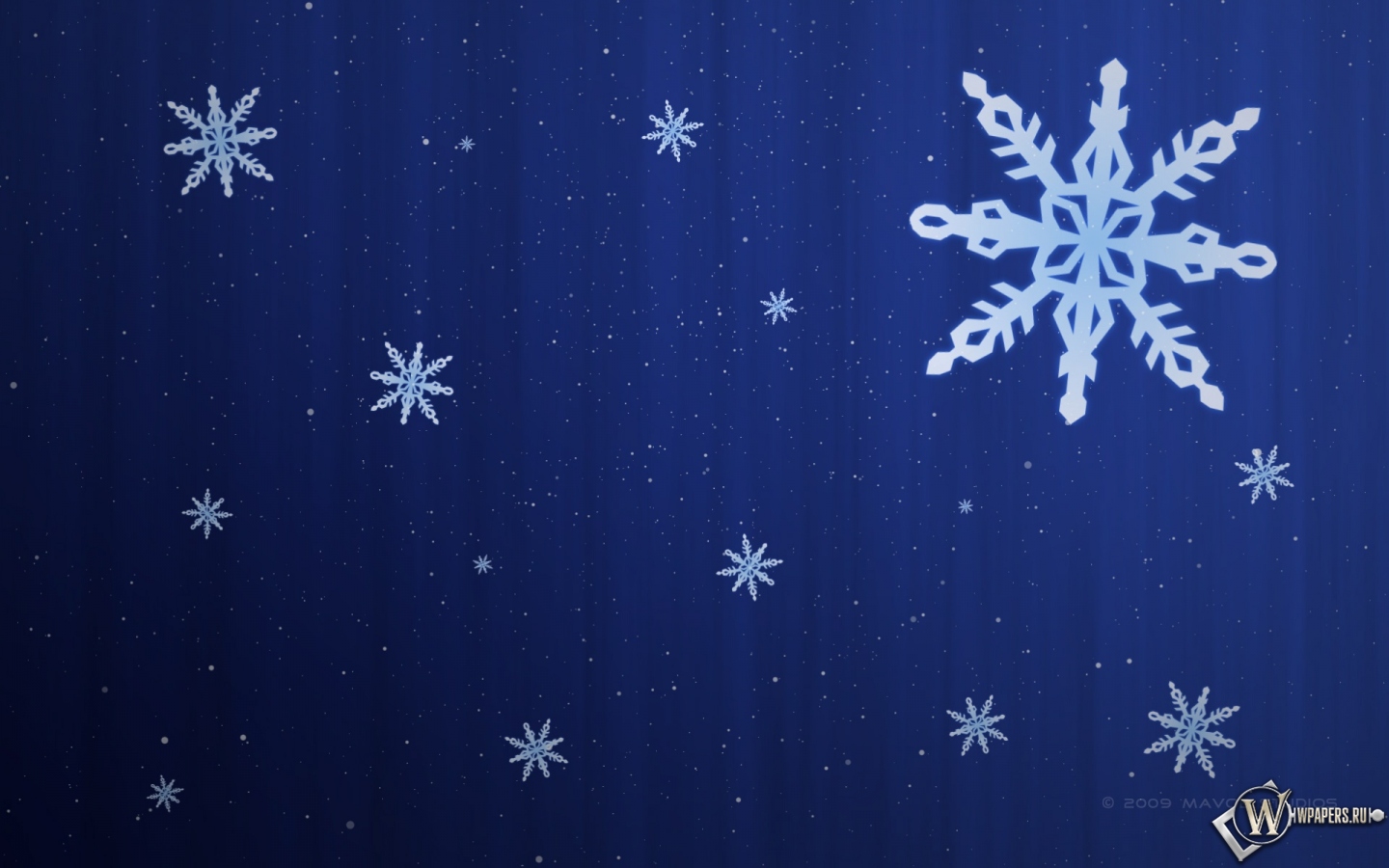 Снежинки 1440x900
