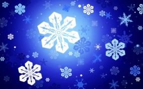 Обои Снежинки: Снежинки, Синий, Праздник, Новый год