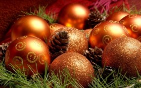 Обои Рождественские шарики: Шарики, Рождество, Праздник, Новый год