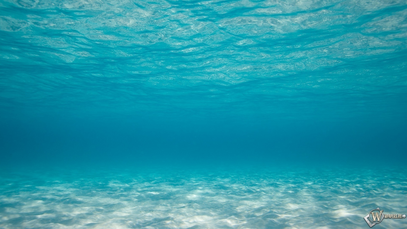 Океан под водой 1366x768