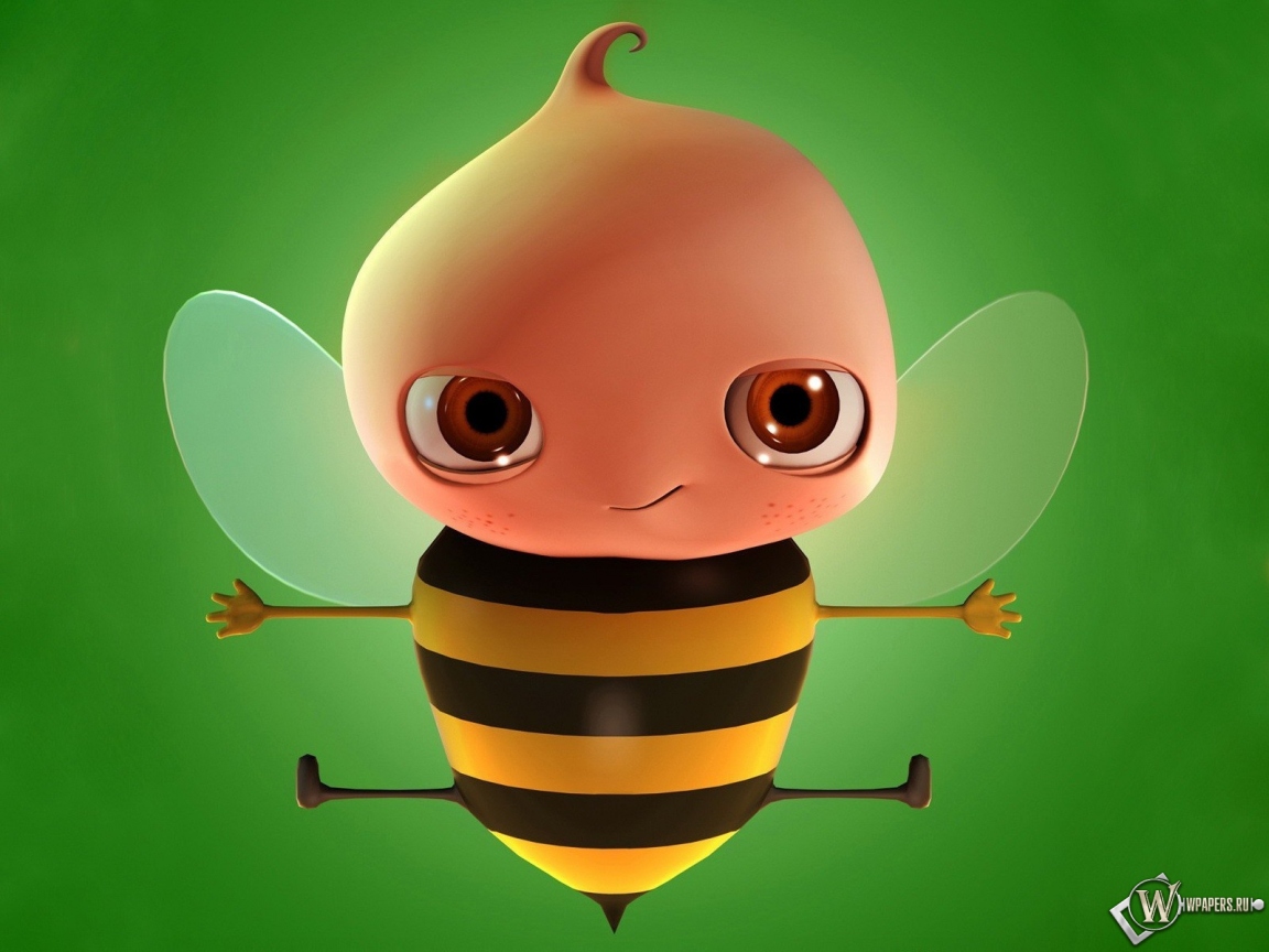 Забавная пчела 1152x864