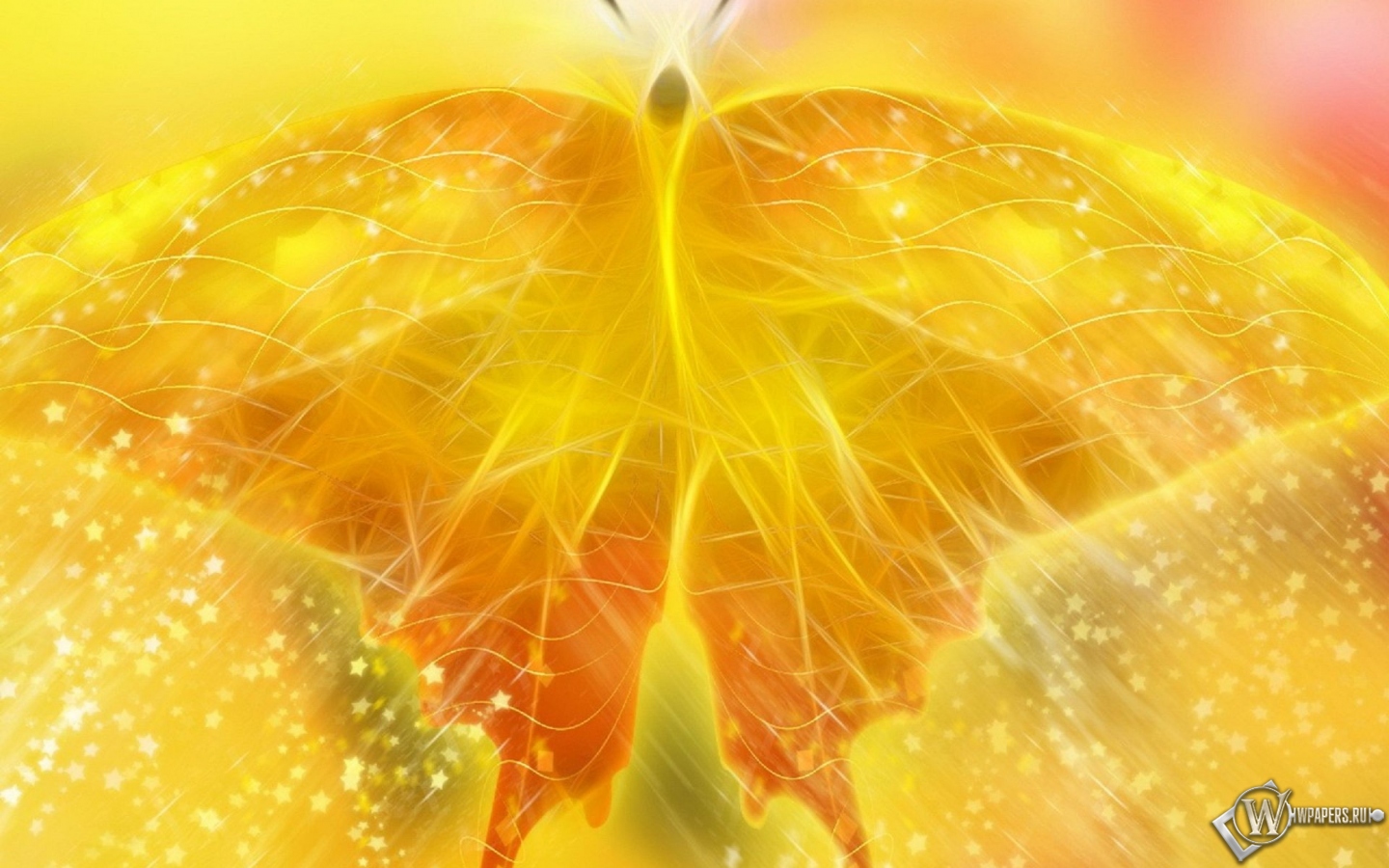 Жёлтая бабочка 1440x900