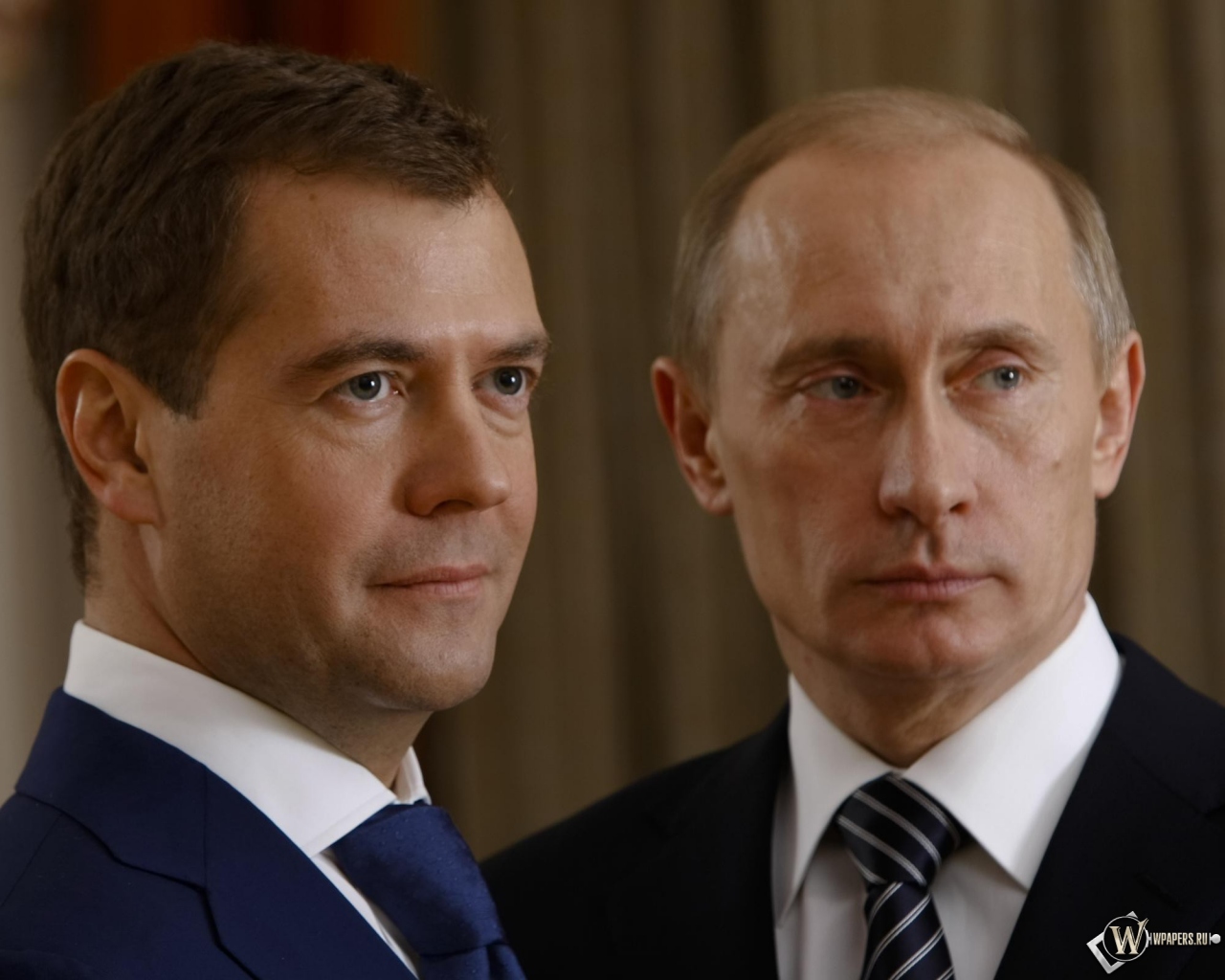 Путин с Медведевым 1280x1024