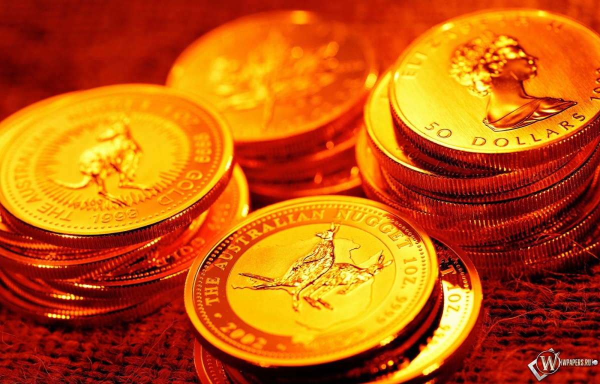 Золотые монеты австралии 1200x768