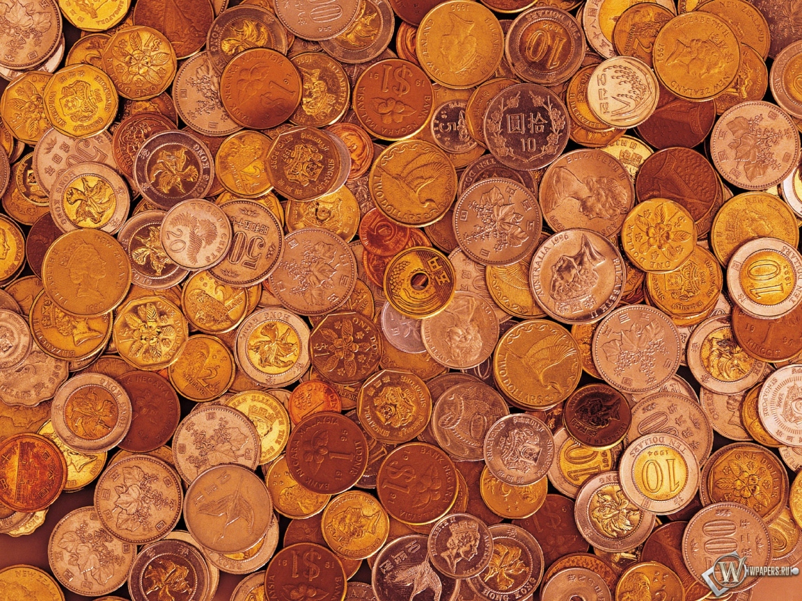 Много монет 1152x864
