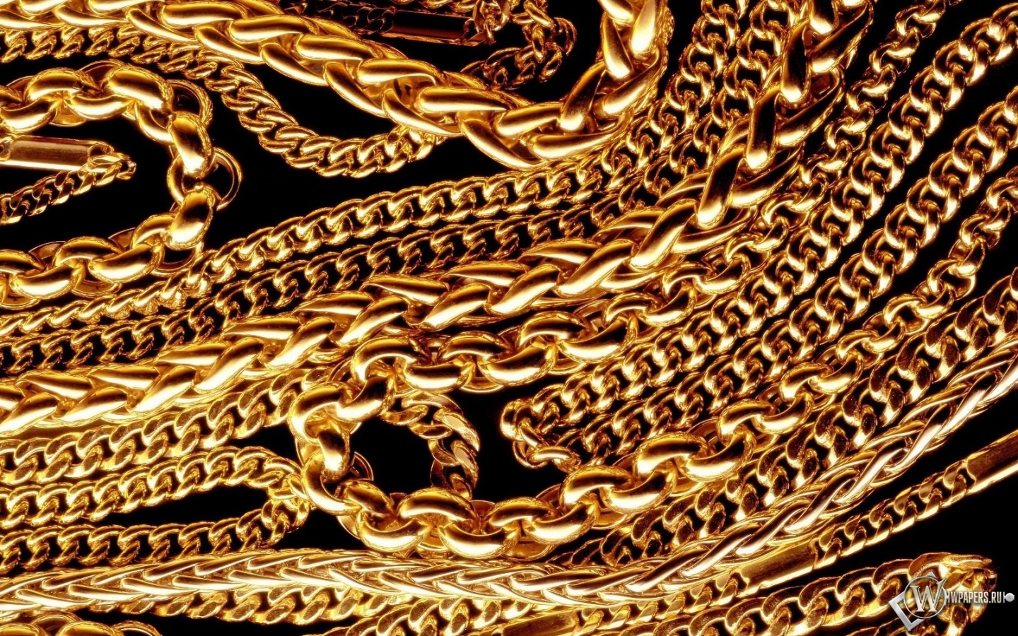 Золотые цепочки 1440x900