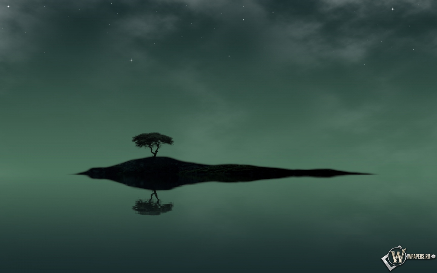 Одинокий остров 1440x900