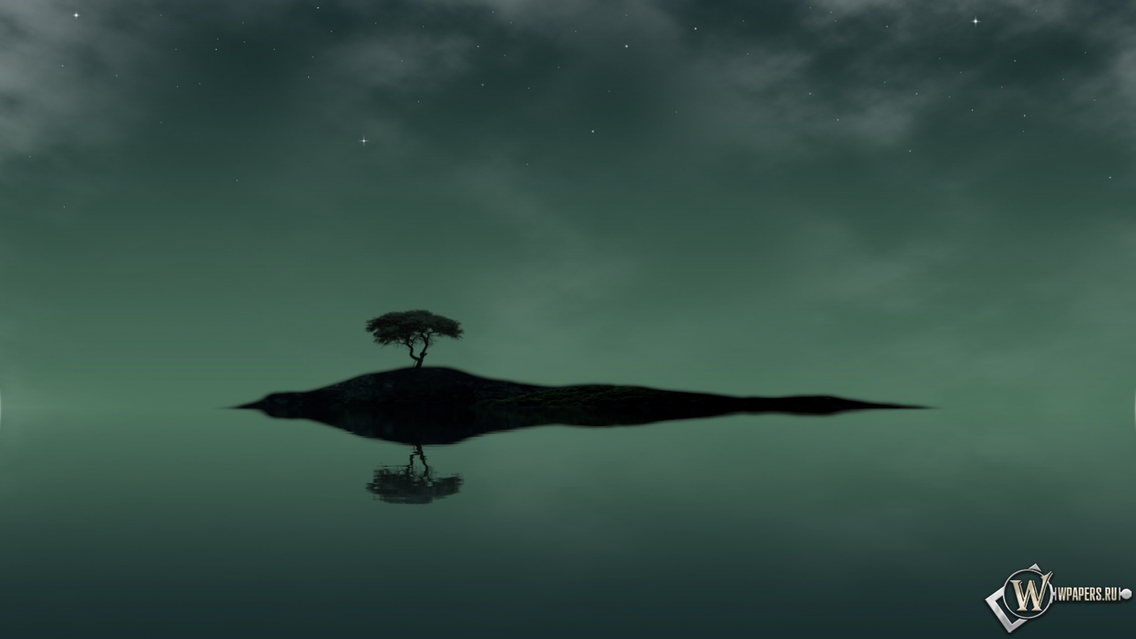 Одинокий остров 1600x900