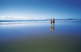 Обои Пара на пляже: Пляж, Песок, Океан, Пара, Настроения