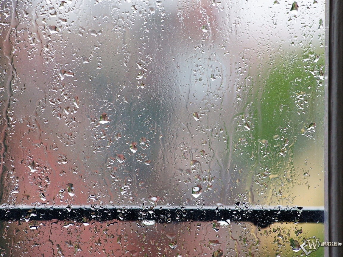 Дождь за окном 1152x864