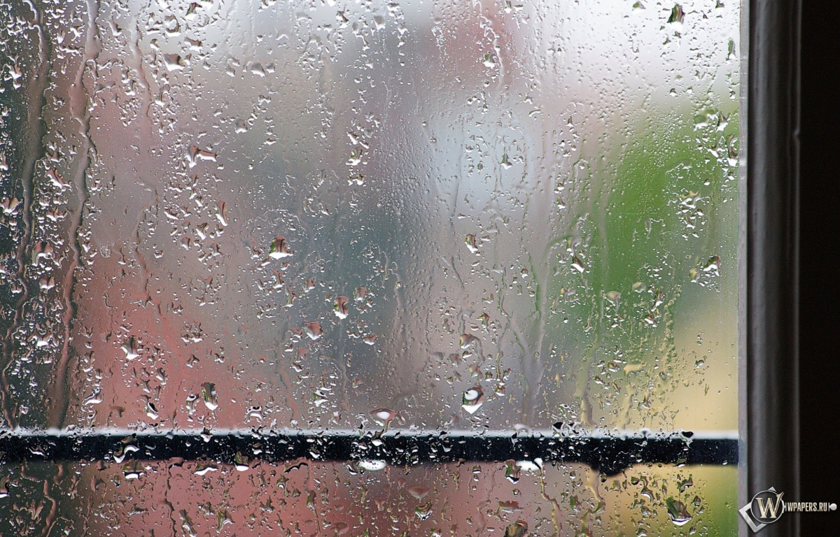 Дождь за окном 1200x768