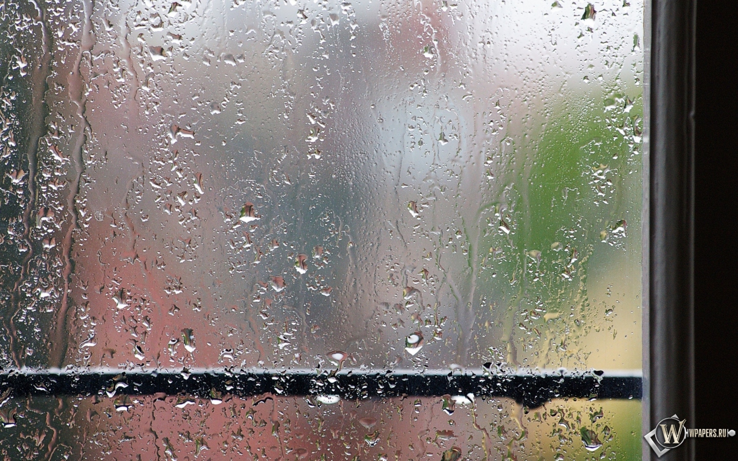 Дождь за окном 1440x900