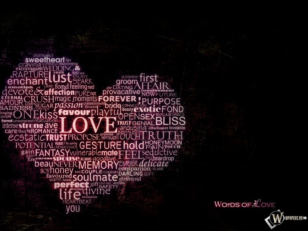 Words of love 1024x768