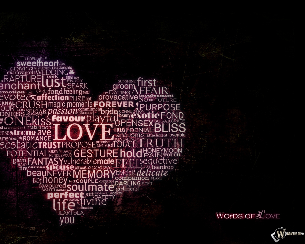 Words of love 1280x1024