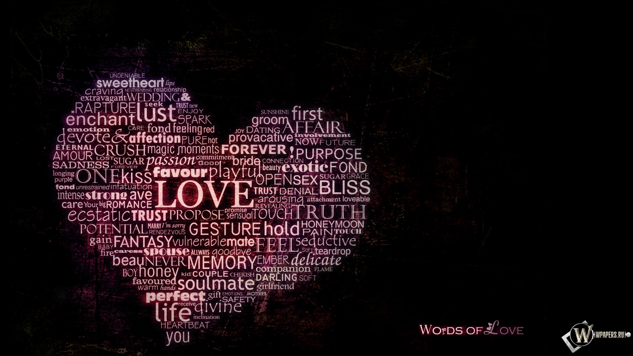 Words of love 1280x720