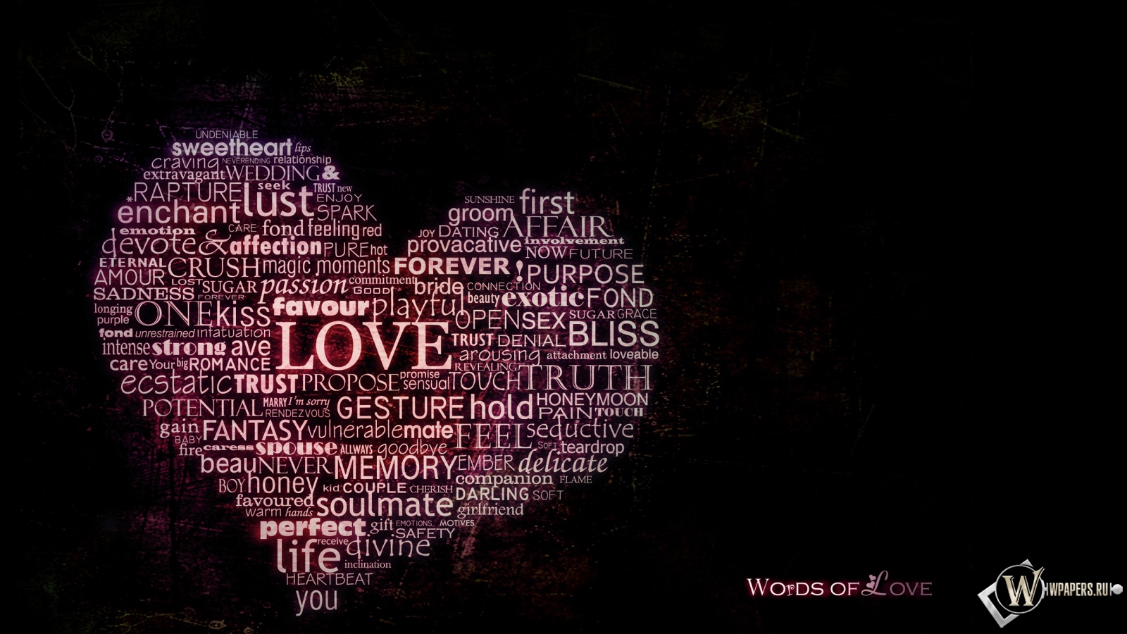 Words of love 1600x900