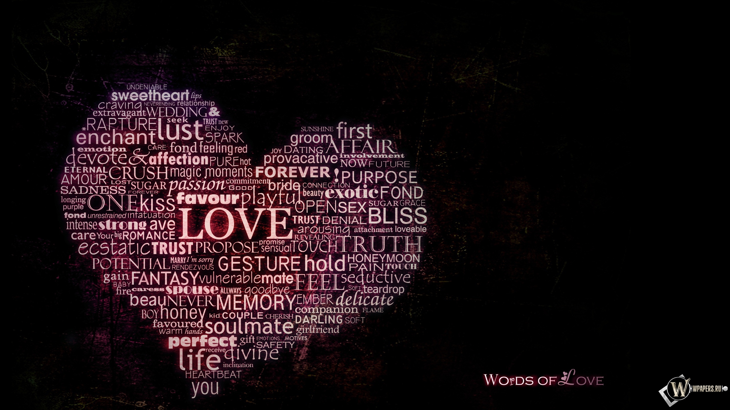 Words of love 2560x1440