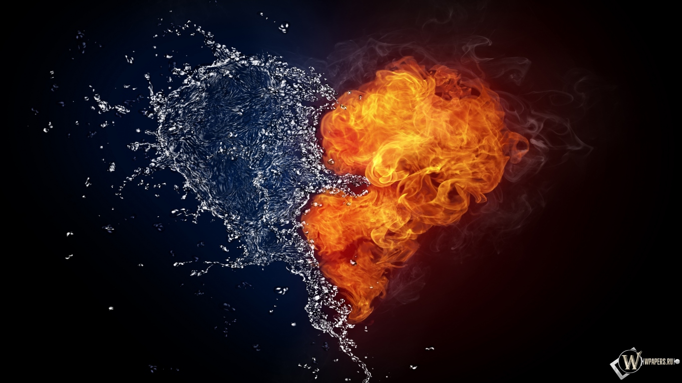 Сердце из огня и воды 1366x768