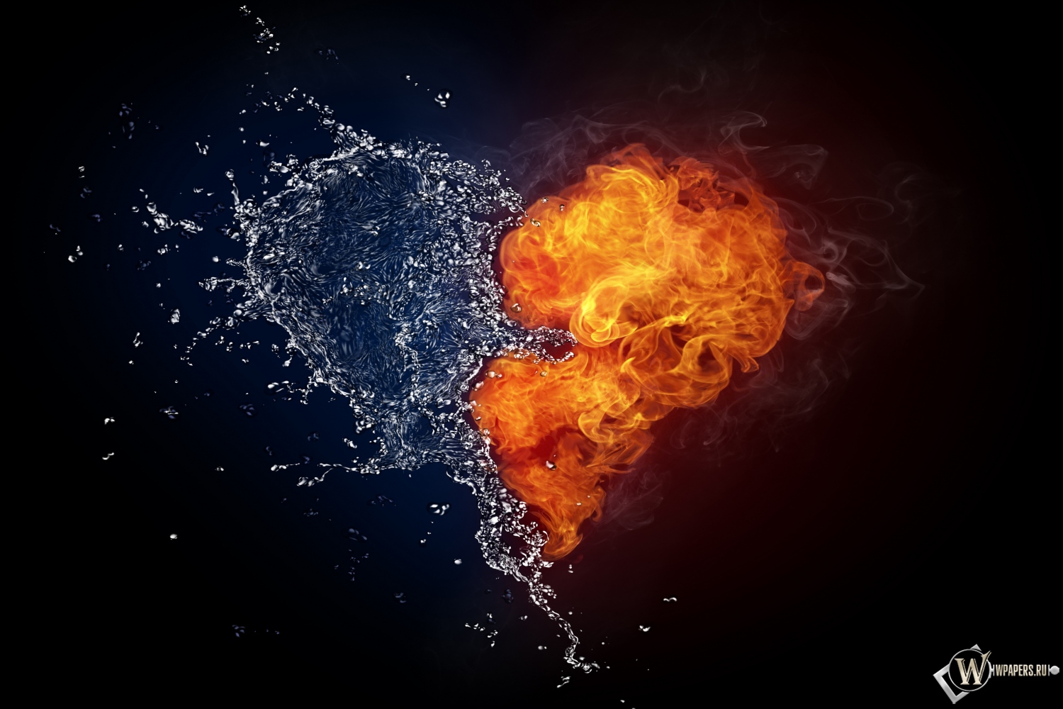 Сердце из огня и воды 1500x1000