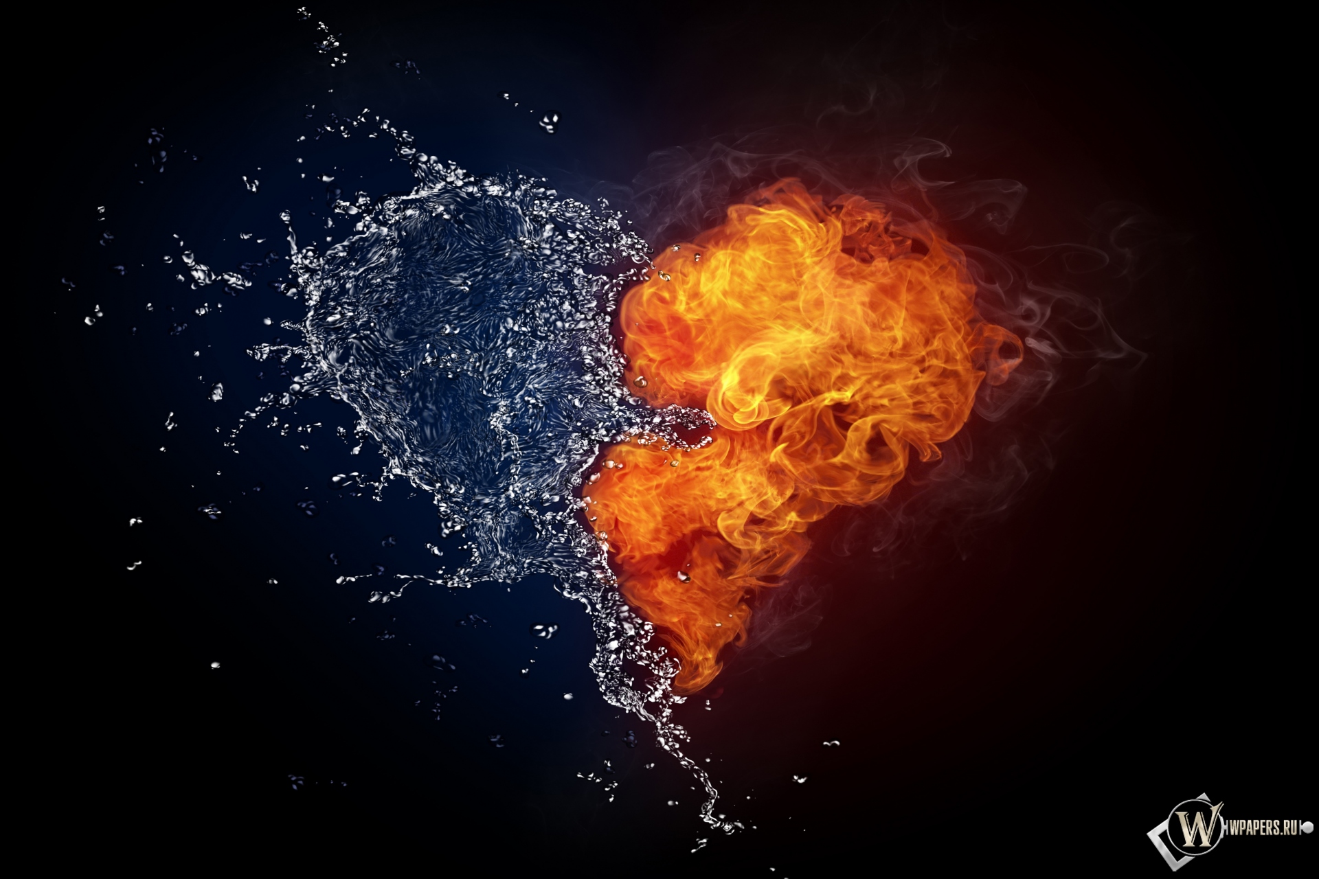 Сердце из огня и воды 1920x1280