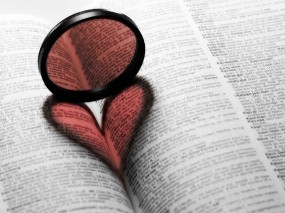 Обои Любовь к книгам: Сердце, Книга, Линза, Настроения