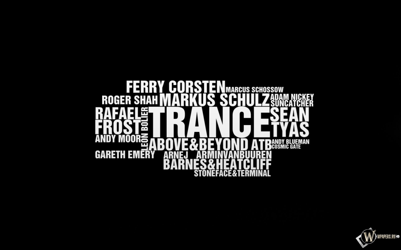 Trance music 1280x800