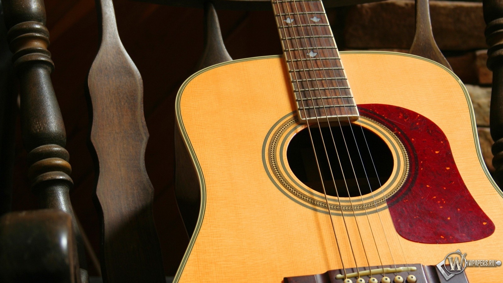 Акустическая гитара 1600x900