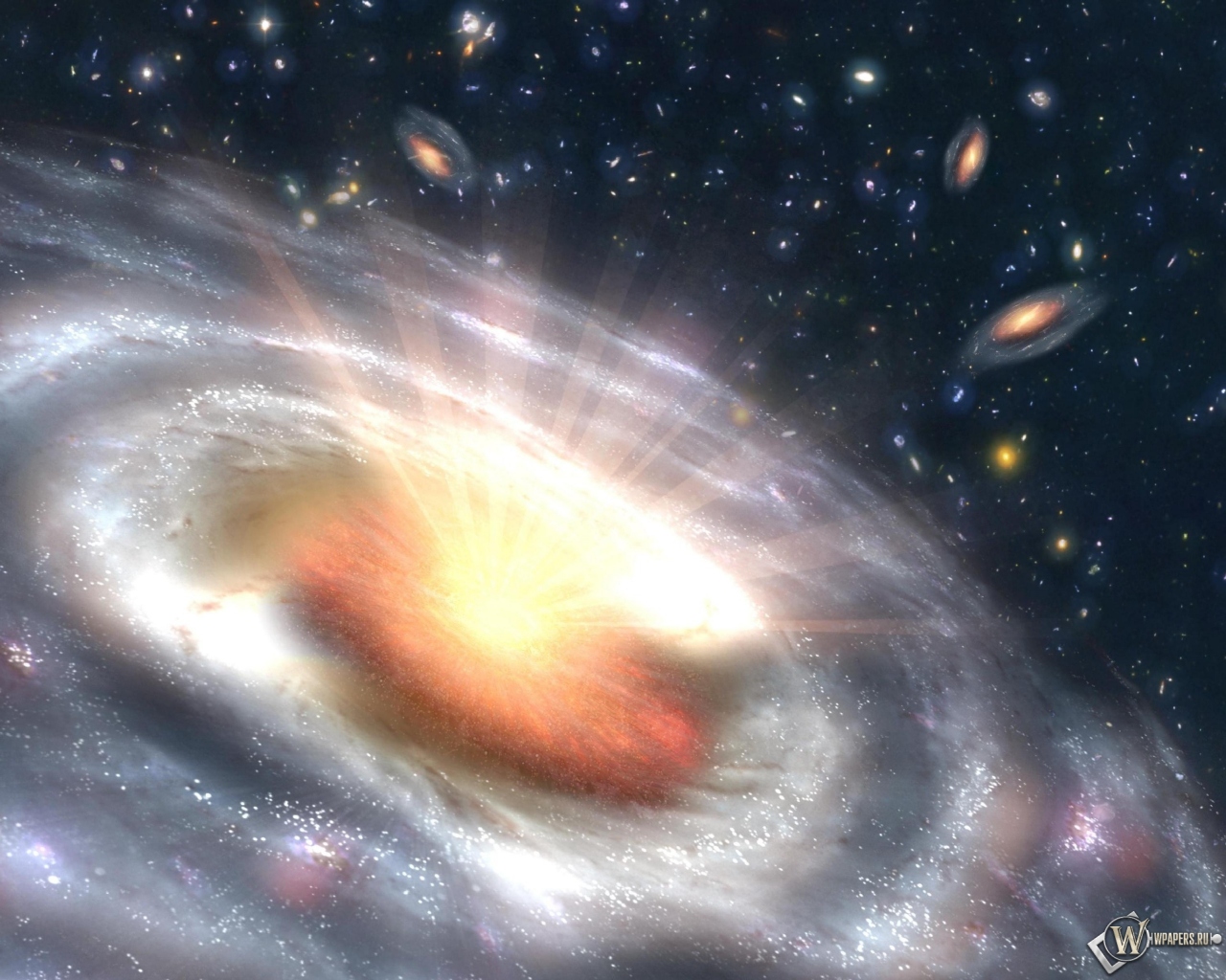 Галактический взрыв 1280x1024