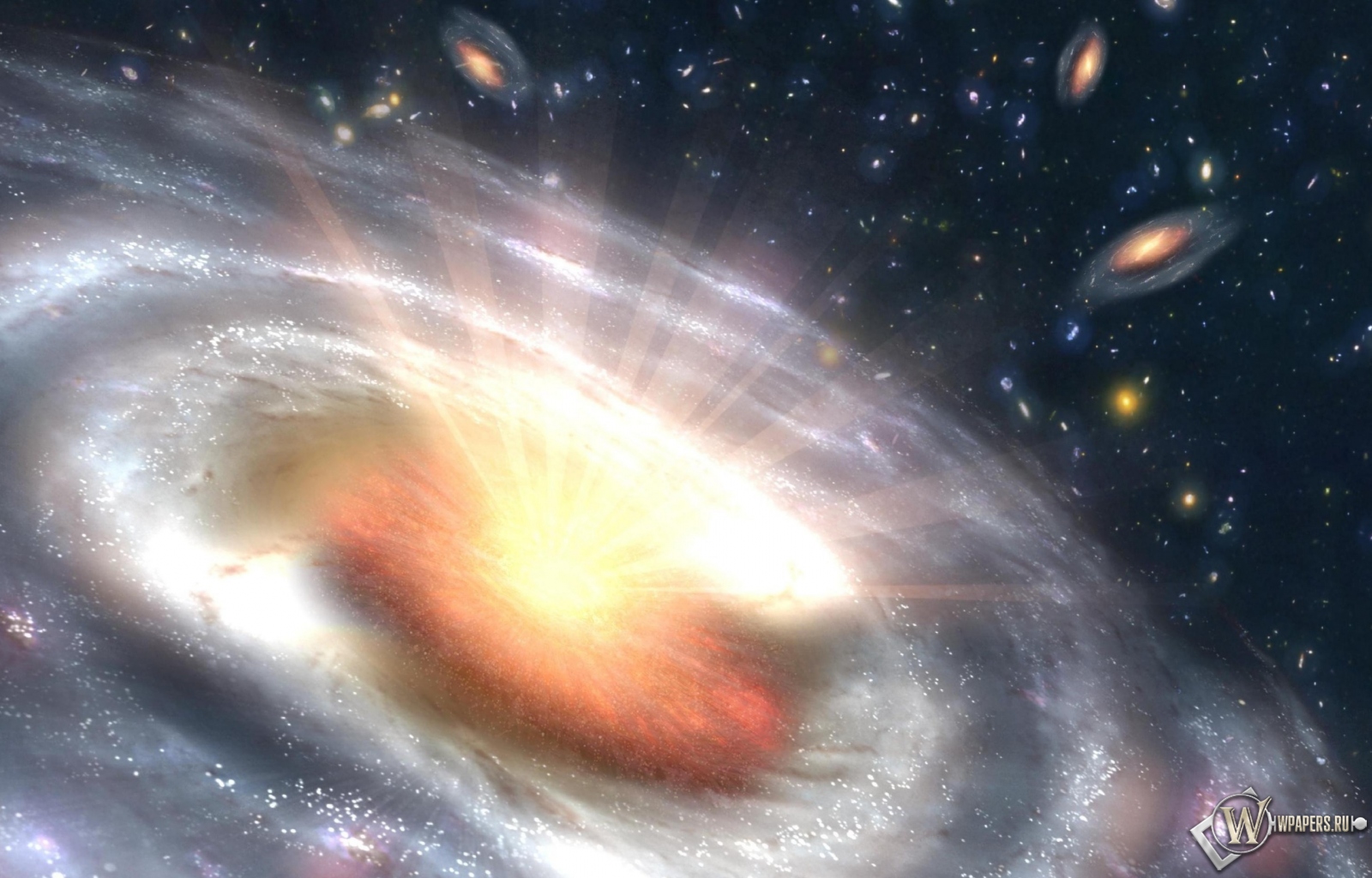 Галактический взрыв 1600x1024