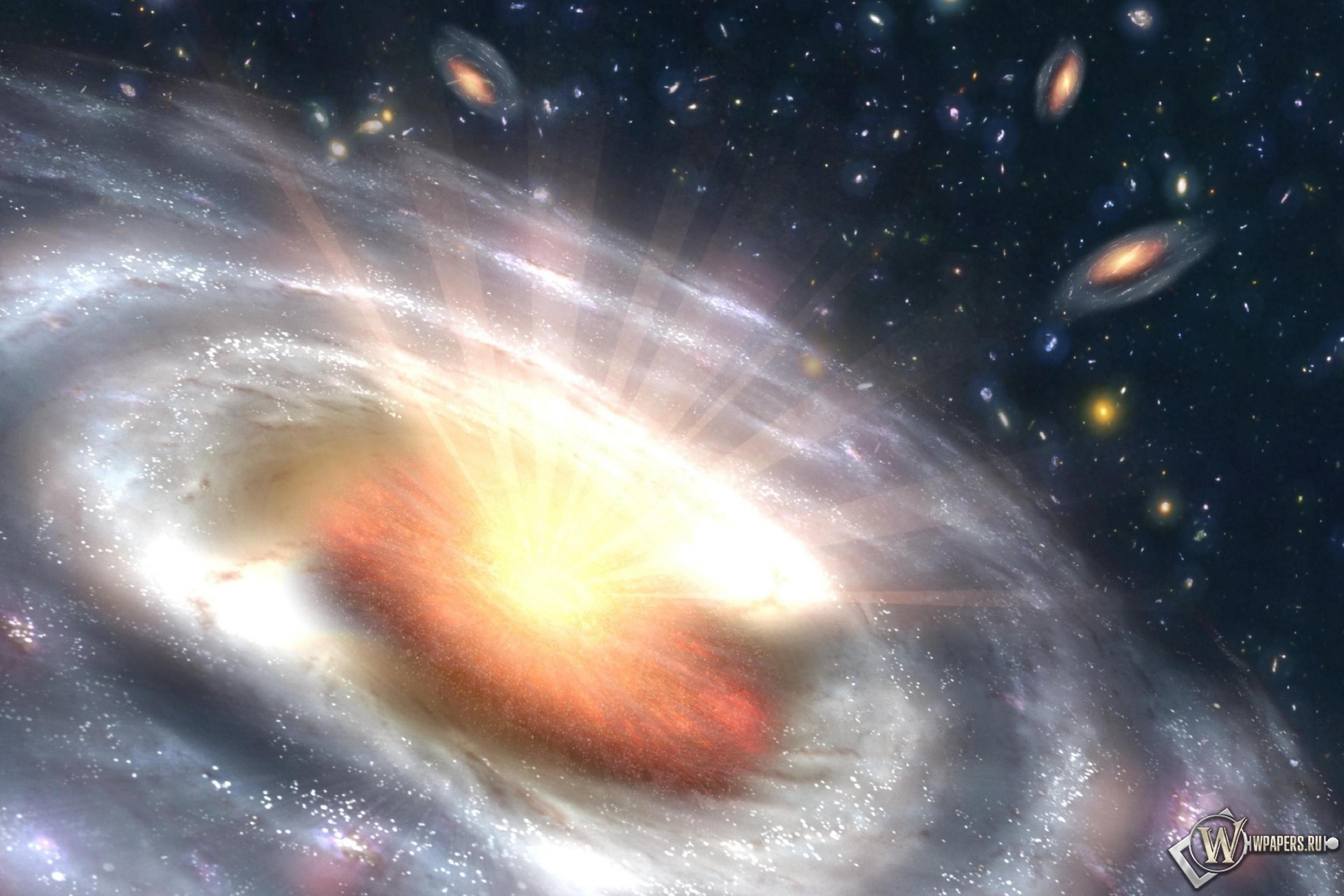Галактический взрыв 1920x1280