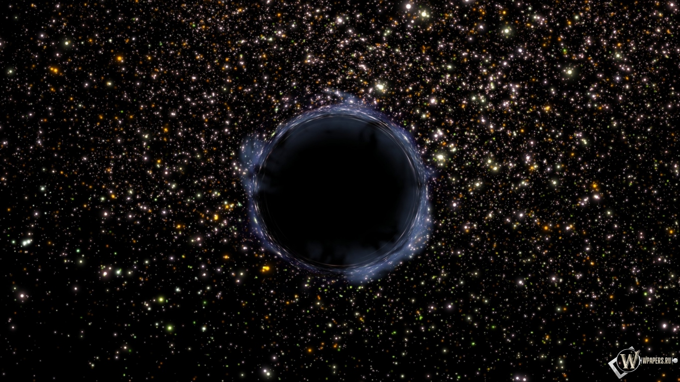 Черная дыра 1366x768