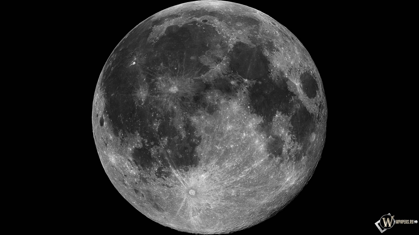 Луна 1366x768