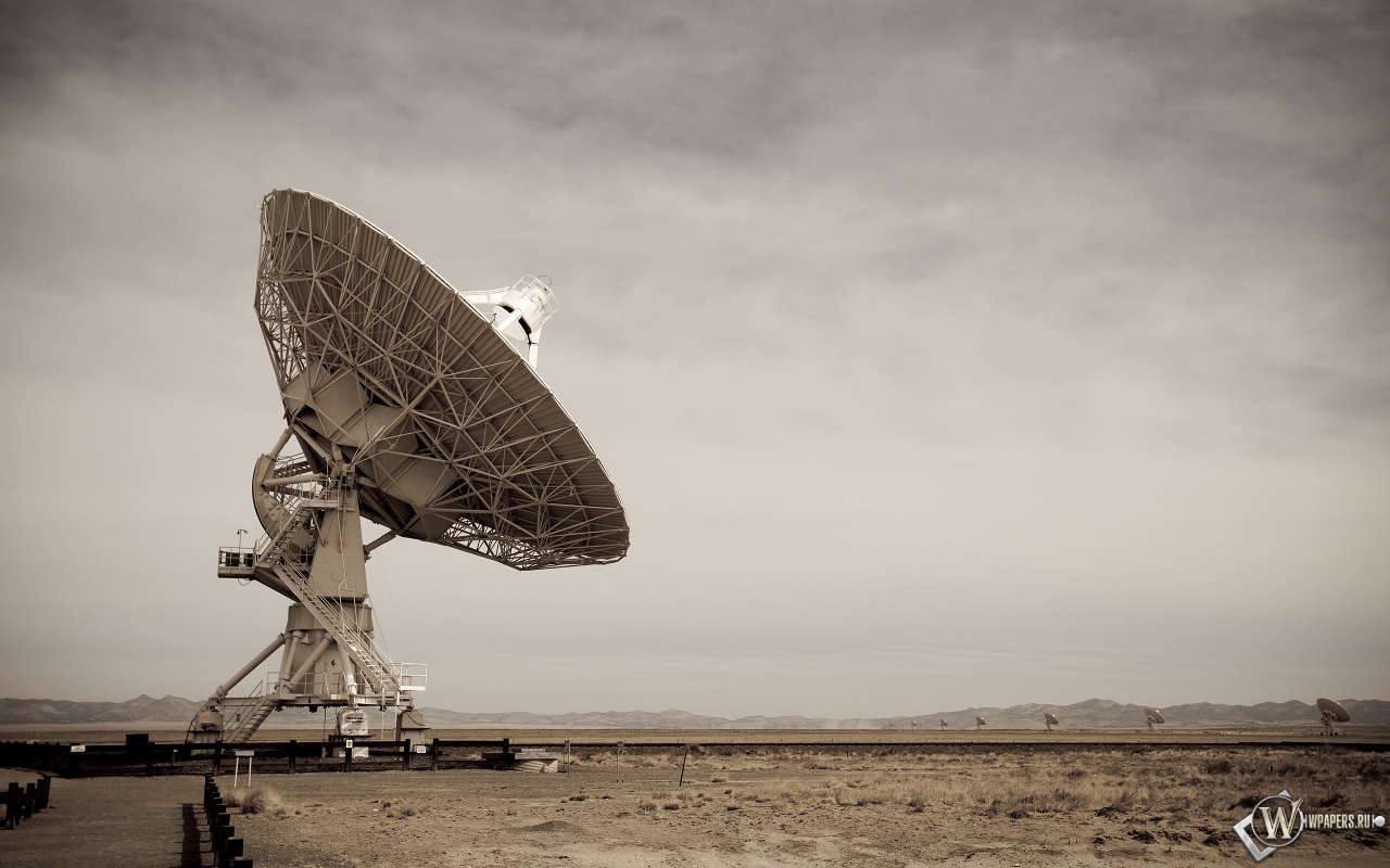 Спутниковая антенна в Нью-Мексико 1280x800