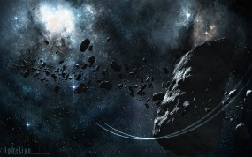 Обои Астероид: Звёзды, Туманность, астероид, Космос