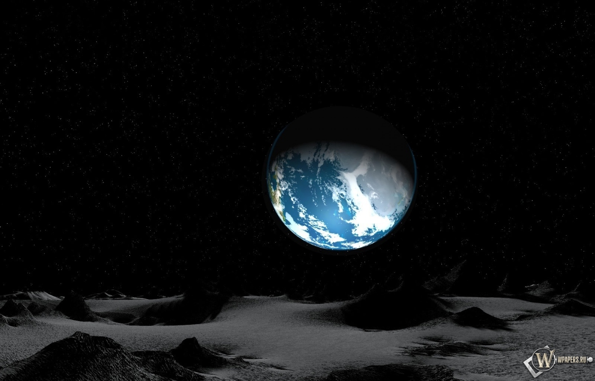 Земля с луны 1200x768