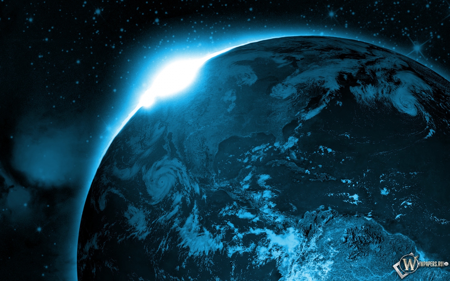 Вид Земли из космоса 1440x900