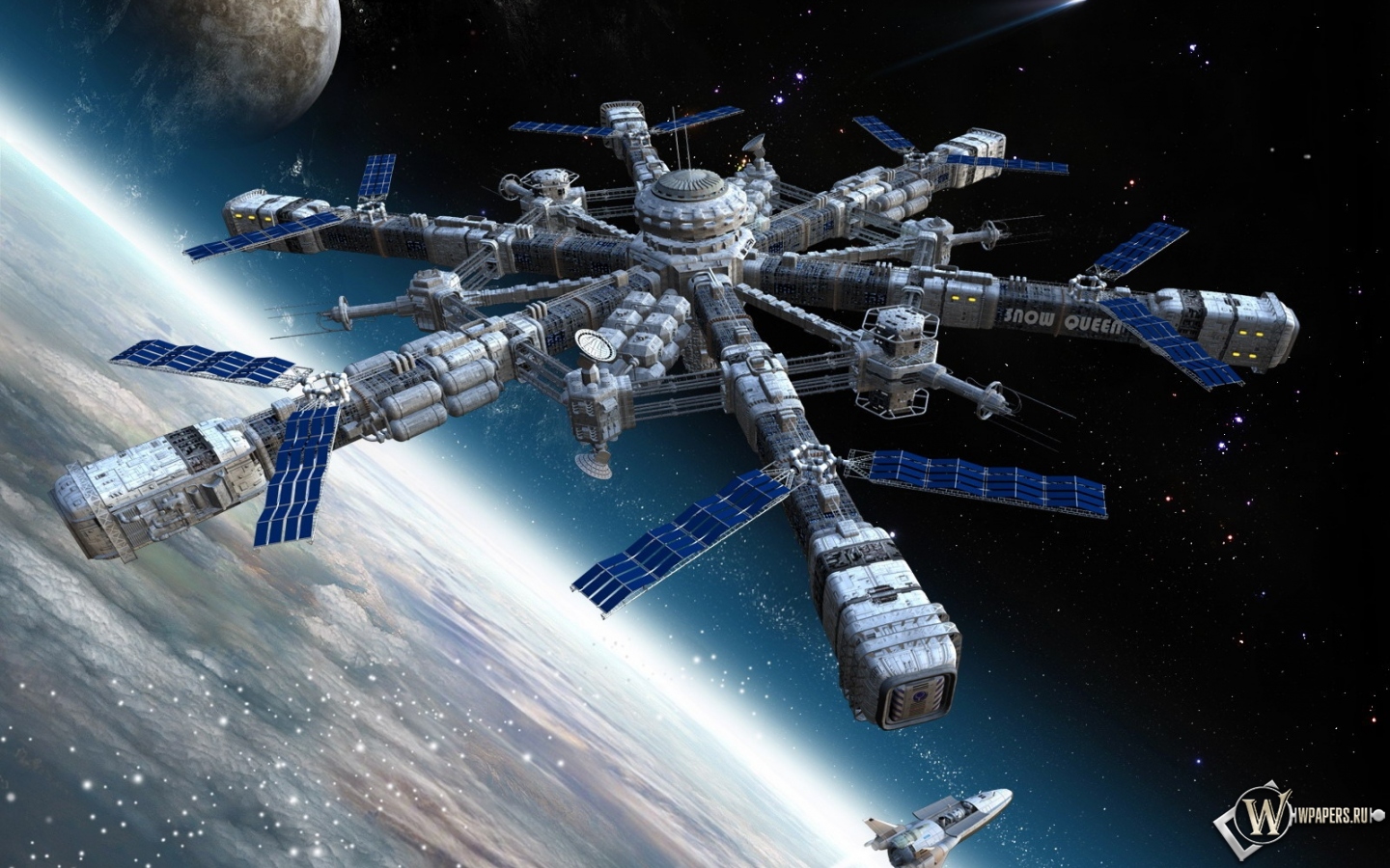 Космическая станция 1440x900
