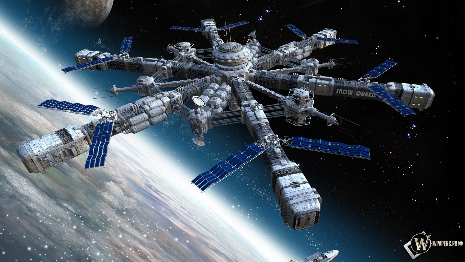 Космическая станция 1600x900